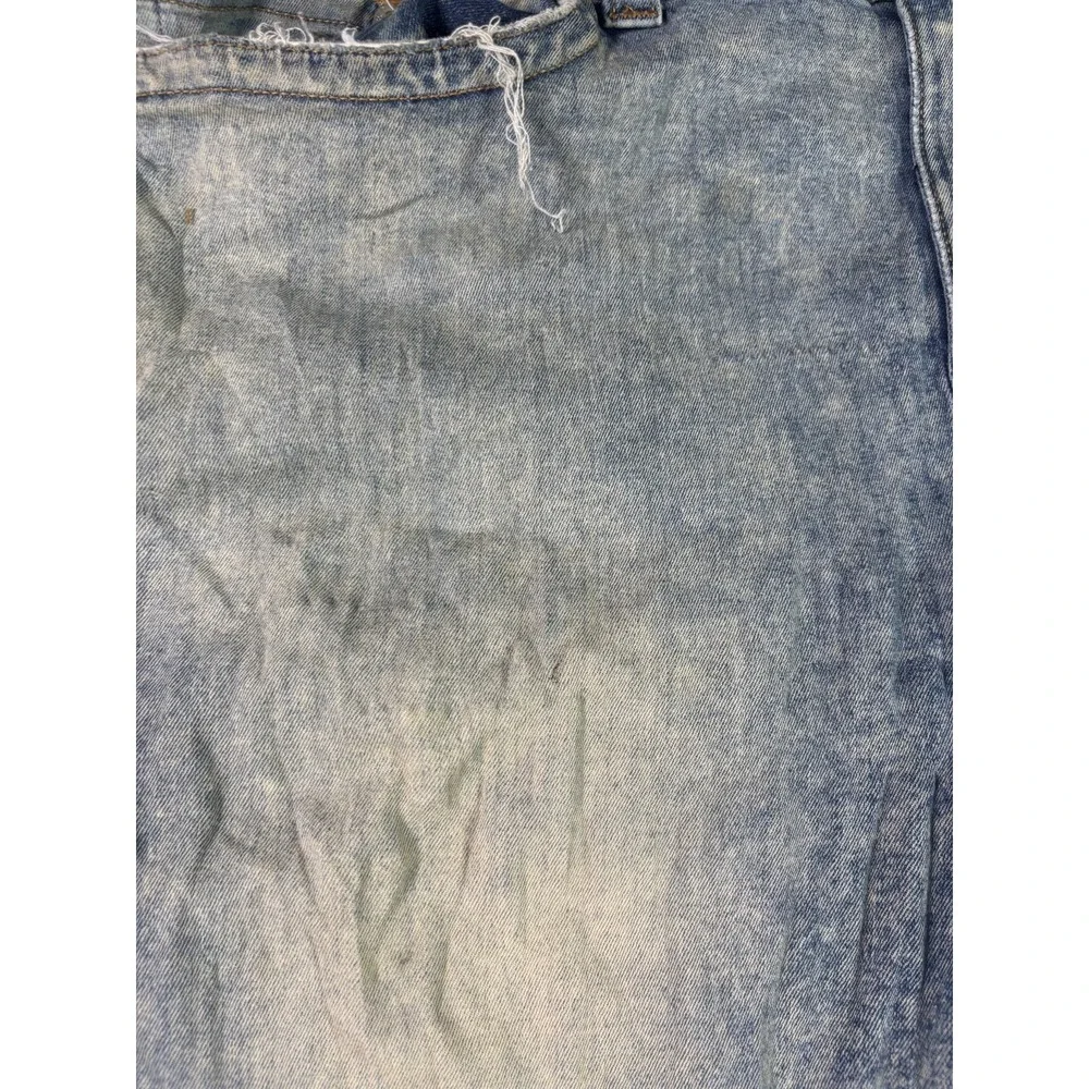 True Religion Rocco Jeans Mens 44 Blue Denim Acid Wash Relaxed Skinny Streetwear